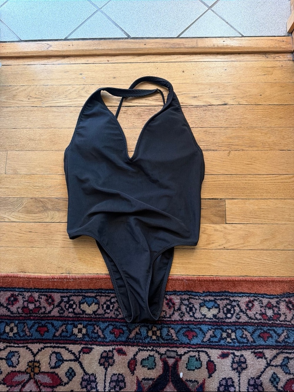 Black Halter One-Piece Swimsuit - Brand: Abercrombie and fitch